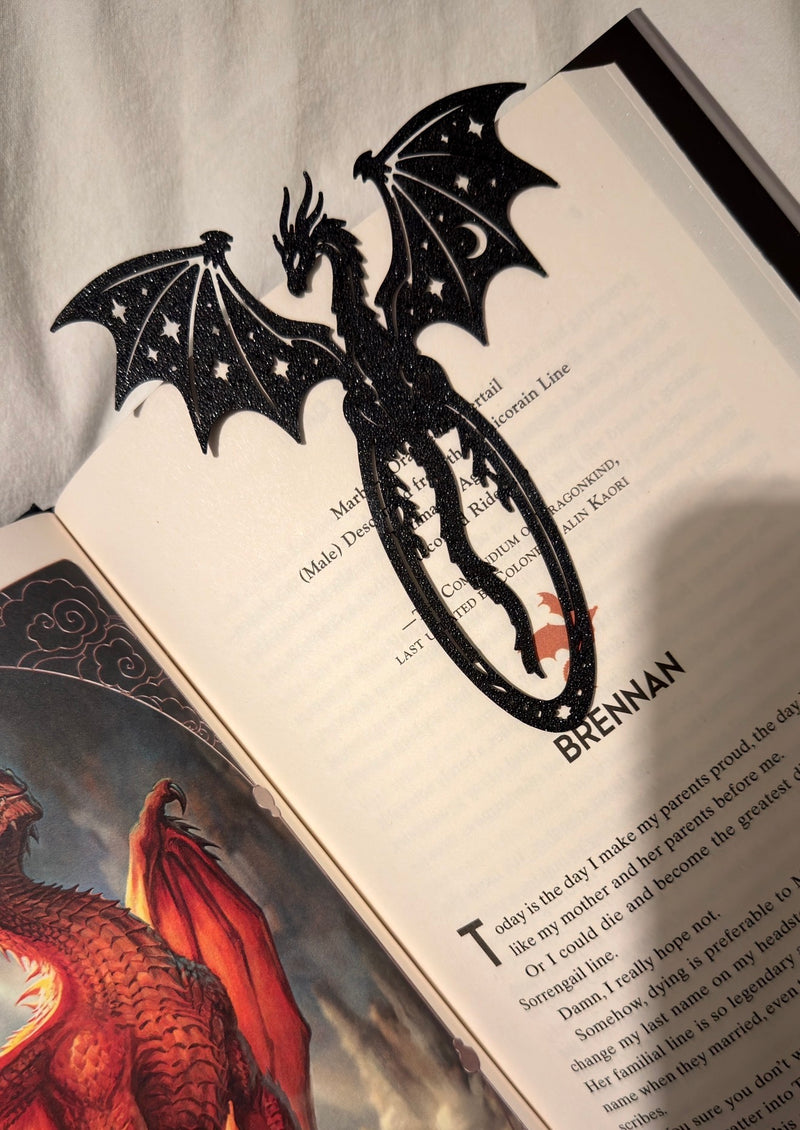 Dragon Bookmark | Fourth Wing Inspired Bookish Bookmark | 3D Printed Dragon