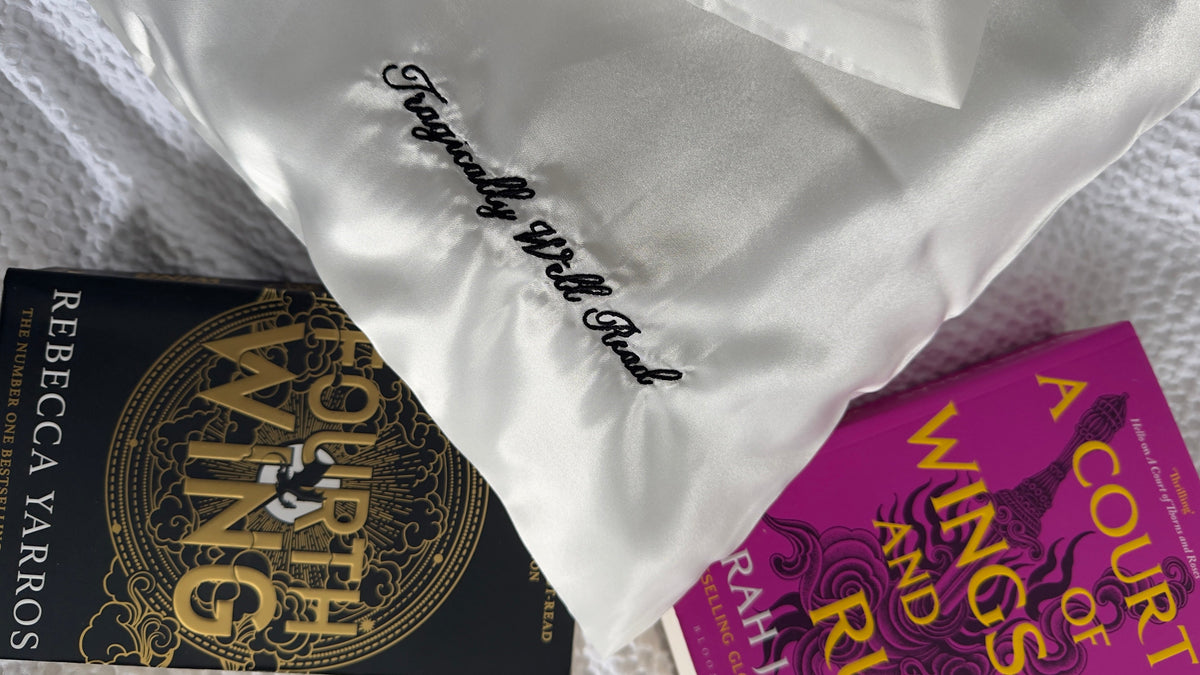 Embroidered Satin Pillowcases – Book Quote Collection