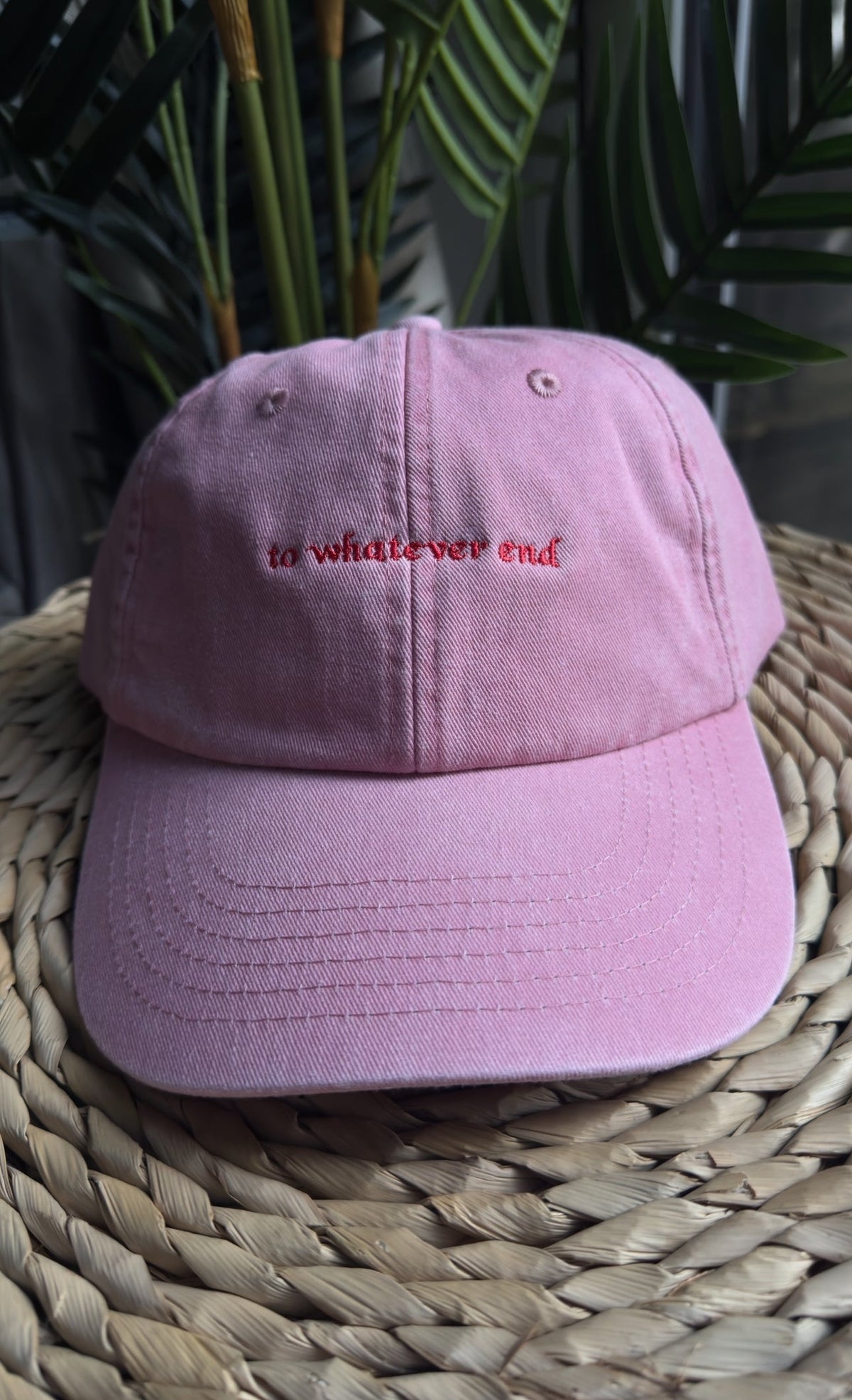 to whatever end Embroidered Cap