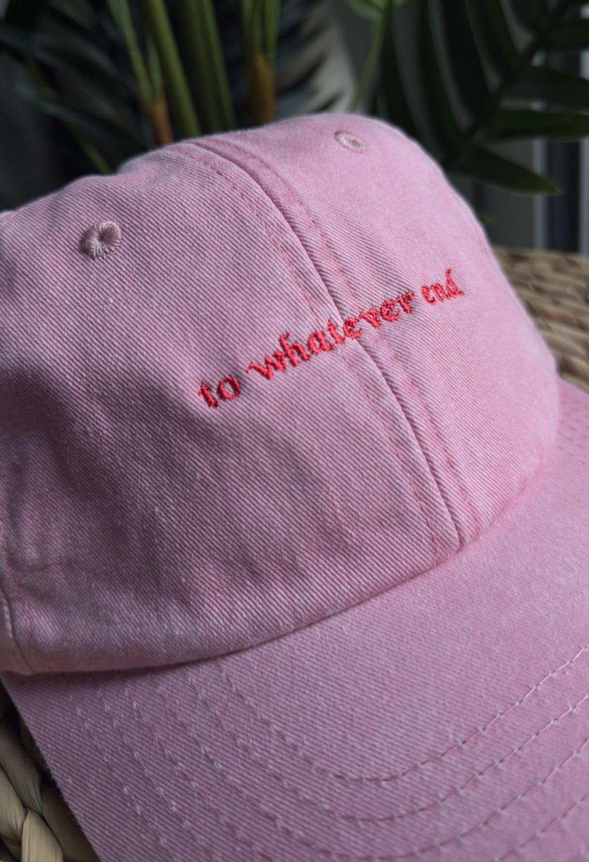 to whatever end Embroidered Cap